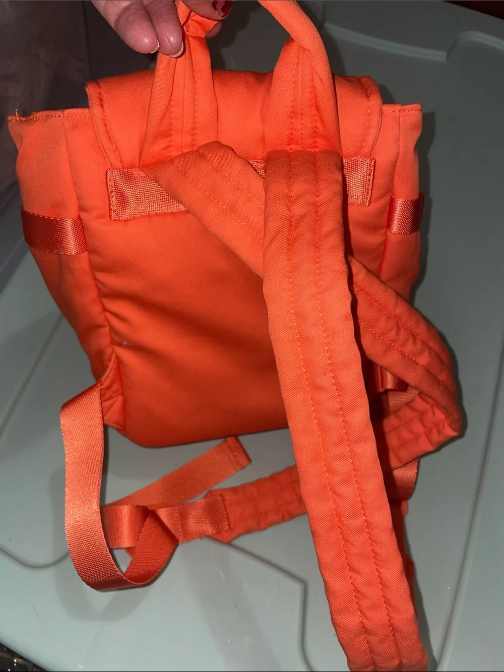 Vera Bradley Utility Mini Backpack Bright Orange NWT